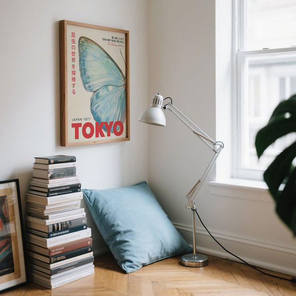 Japanese wall art print designed for modern and Japandi interiors