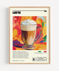 Italian latte Wall Art for Kitchen