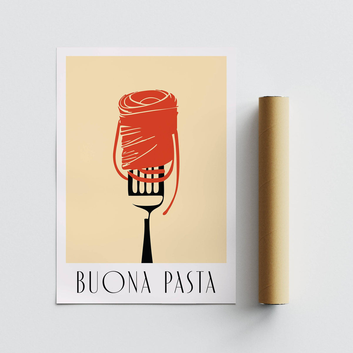 Pasta wall art inspired by Italian cuisine and contemporary decor