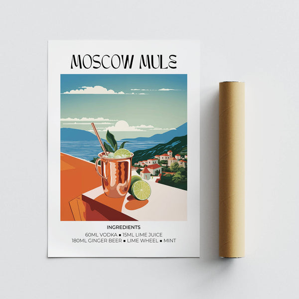 High-quality drinks artwork inspired by mixology culture