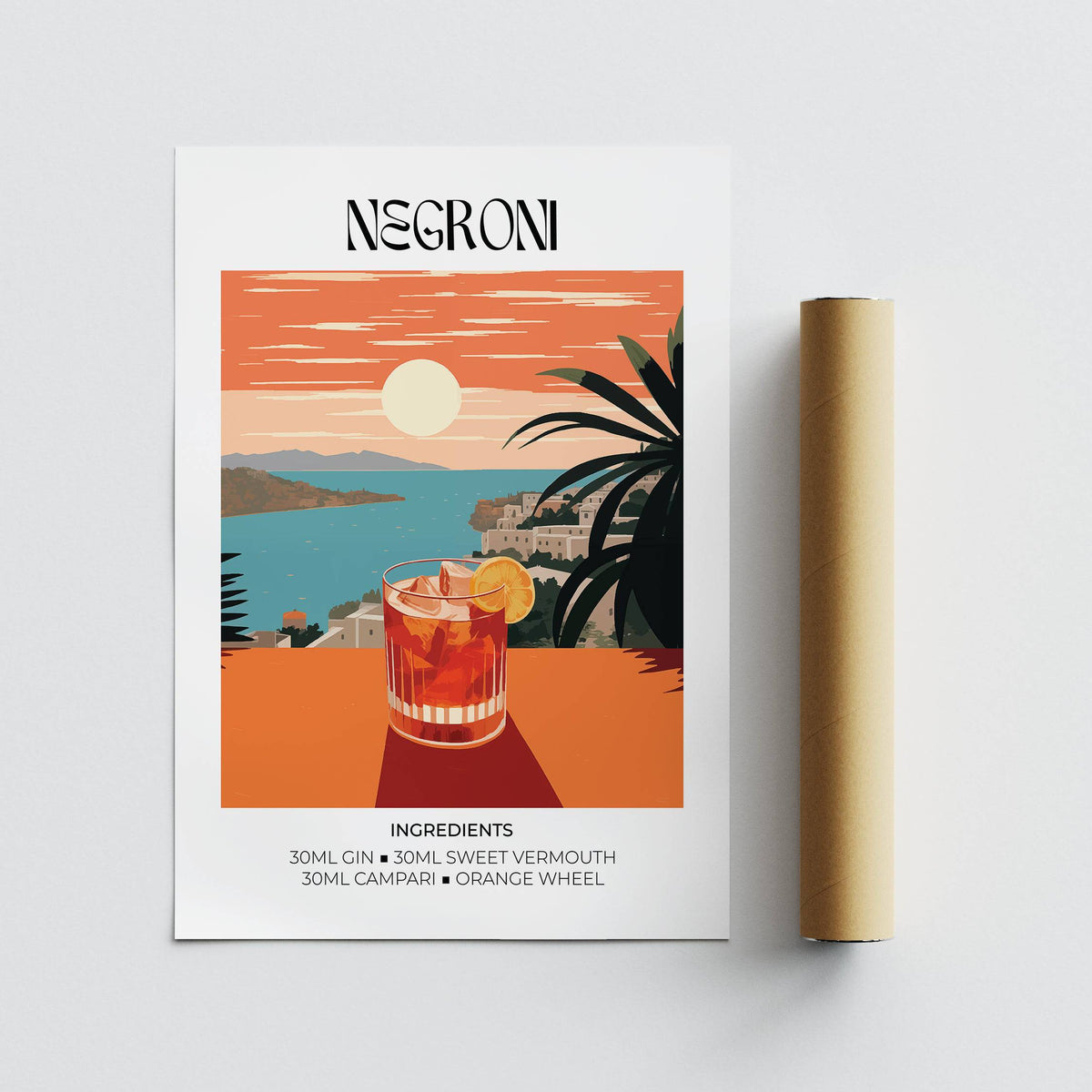 high-quality Vintage Bar Artwork with classic cocktail inspiration