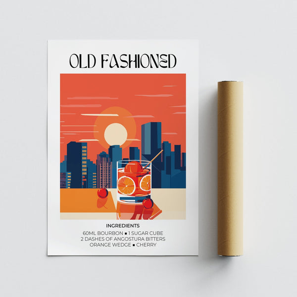 High-quality vintage bar wall art with rich bourbon tones