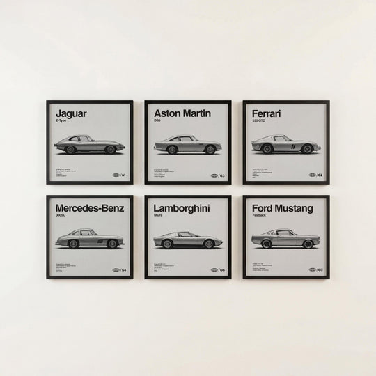 Set di Manifesti per Automobili