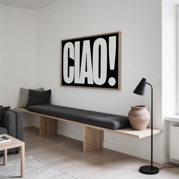 Cooll Ciao Welcome Poster for living rooms