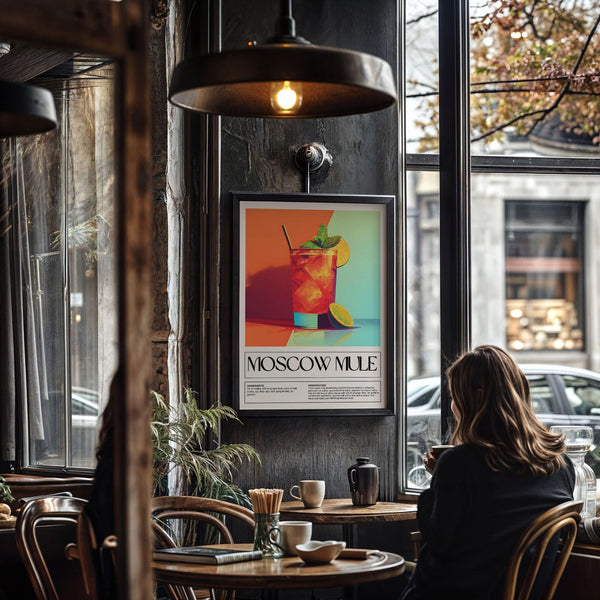 Premium-quality cocktail recipe print ideal for home bar decorations