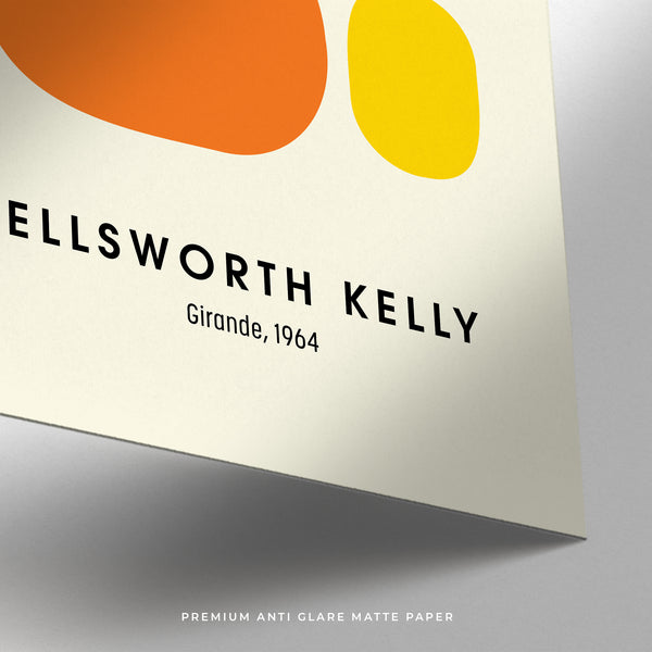 High-quality Ellsworth Kelly-inspired art print on matte paper