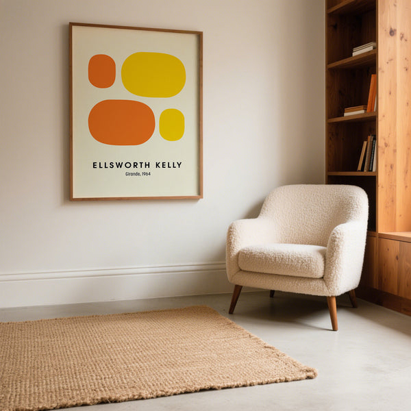 Large modern art print for statement wall decor