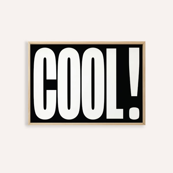 Cool typography art featuring bold capital lettering