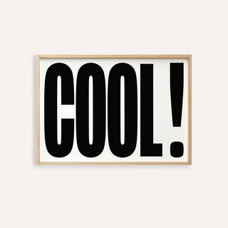 Cool typography poster featuring bold lettering