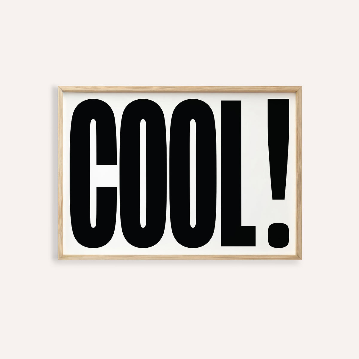 Cool typography poster featuring bold lettering