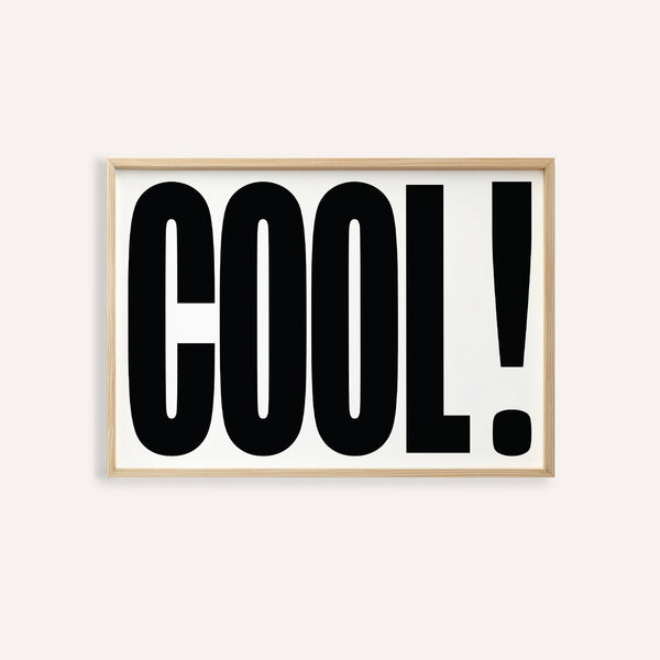 Cool typography poster featuring bold lettering