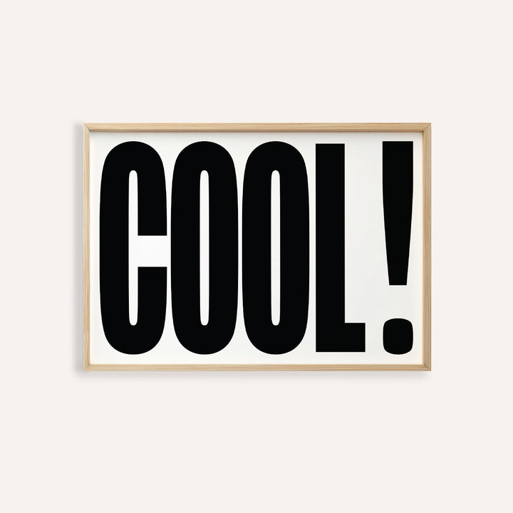 Cool typography poster featuring bold lettering
