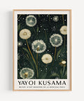 Yayoi Kusama-inspired dandelion print for serene decor
