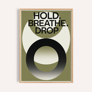 Framed Close-up of Home Gym Wall Art with typographic abstract design in green and black colours