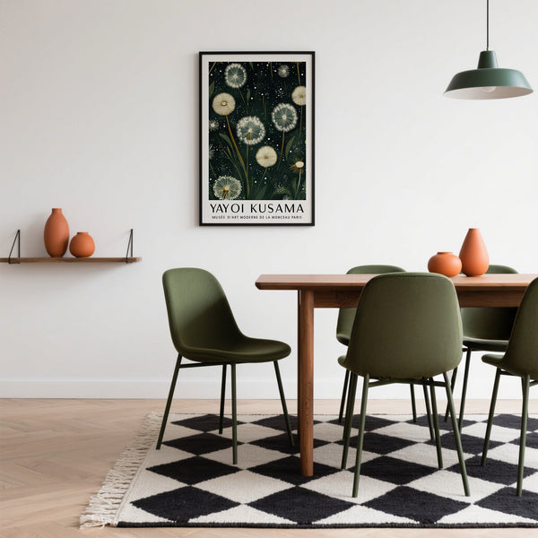 Dandelion Print above dining table