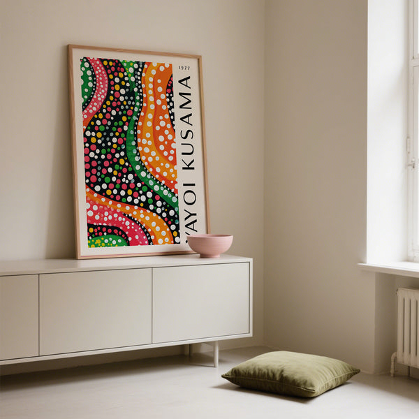Colorful Yayoi Kusama Dots for bold interiors