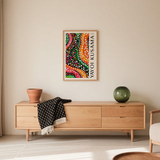 Colorful Imperfect Yayoi Kusama inspired Dots Wall Art