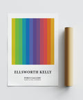 Ellsworth Kelly vibrant colourful stripes in a modern minimalist design Print