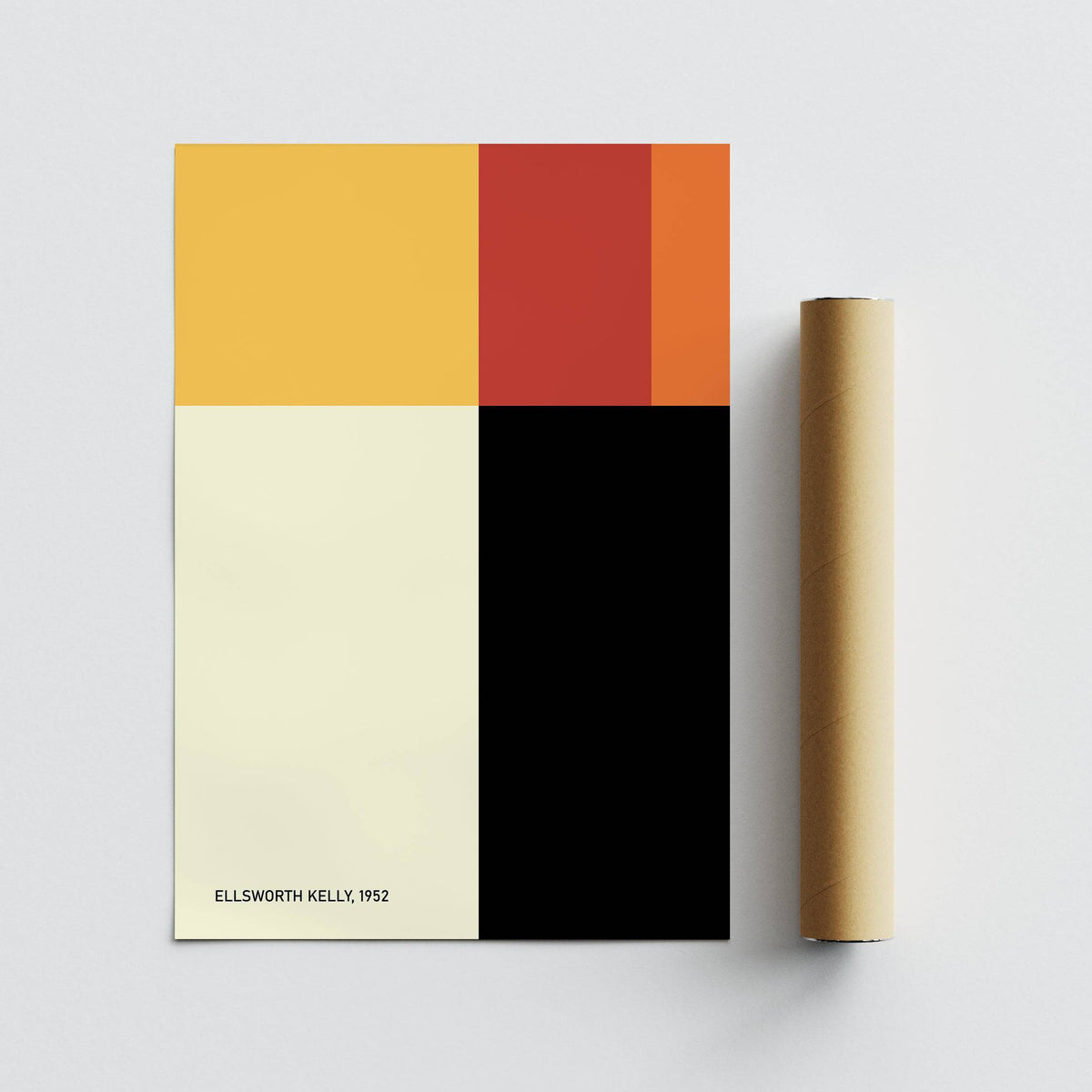 Minimalist Ellsworth Kelly poster with vibrant colours