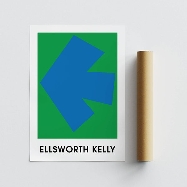 Minimalist Ellsworth Kelly art print with vibrant colour blocks