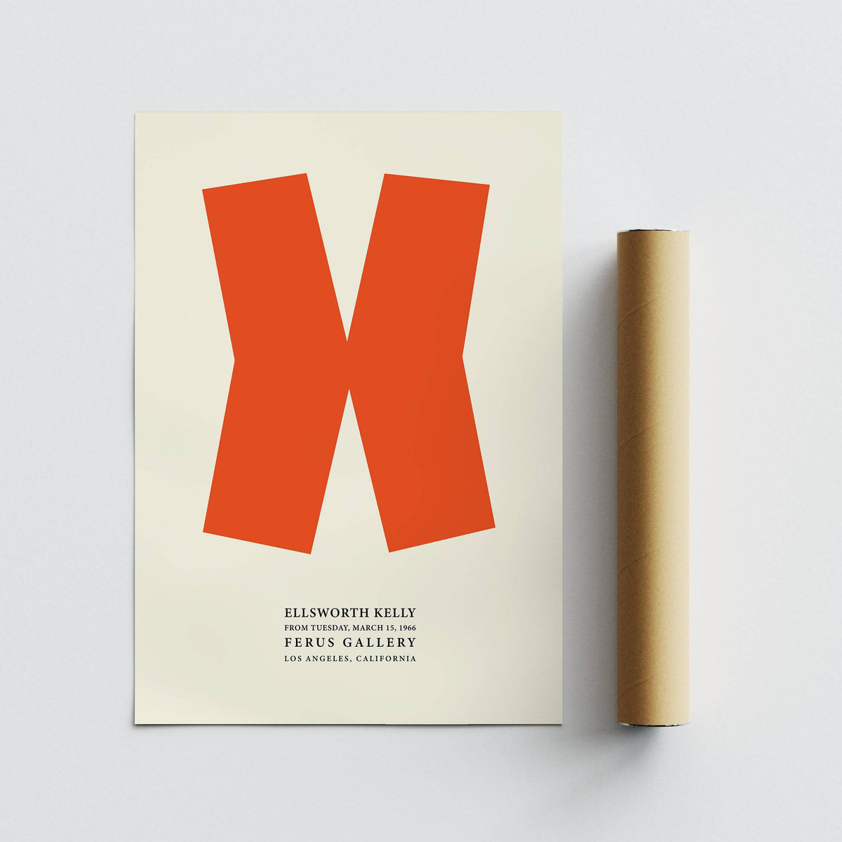 Modern Ellsworth Kelly print for minimalist interiors