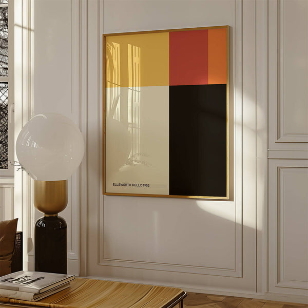 Contemporary Ellsworth Kelly poster with minimalist design