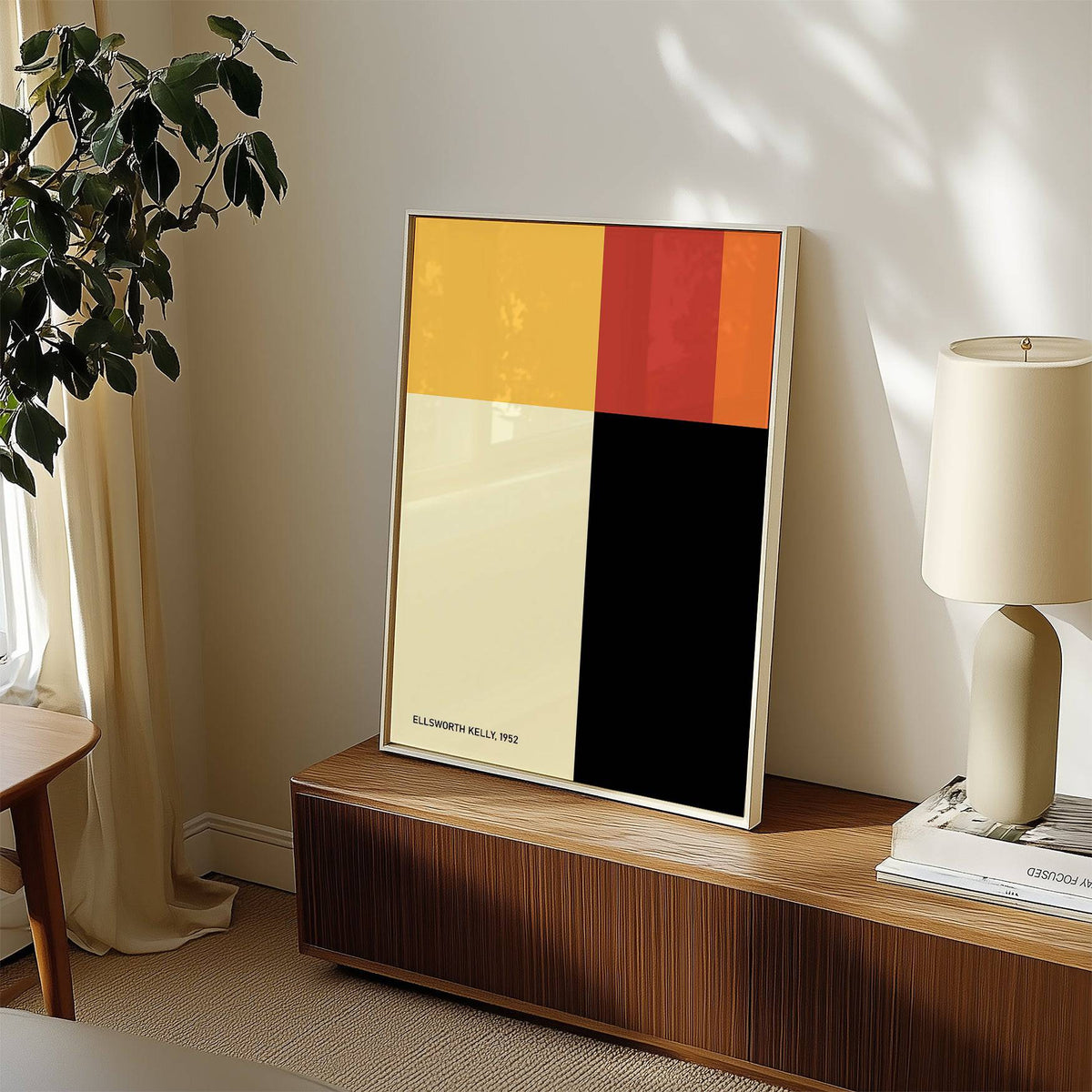 Ellsworth Kelly poster inspired by hard-edge painting