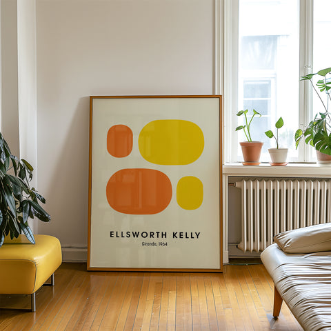 High-quality minimalist poster featuring abstract shapes for modern home decor