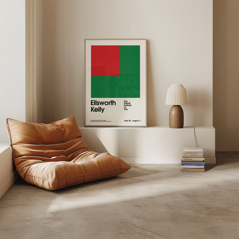 Modern abstract wall art inspired by Ellsworth Kelly
