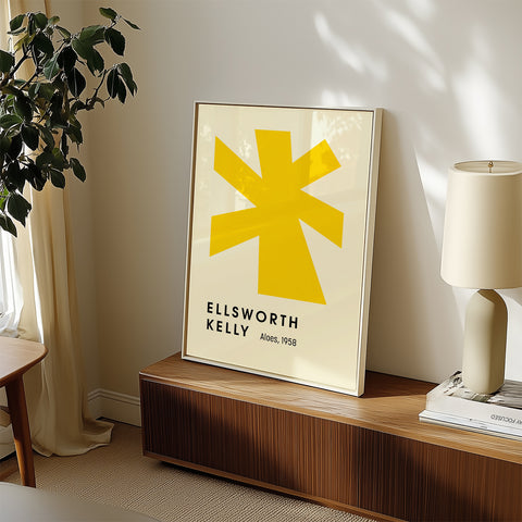 Ellsworth Kelly-inspired poster for living room wall decor