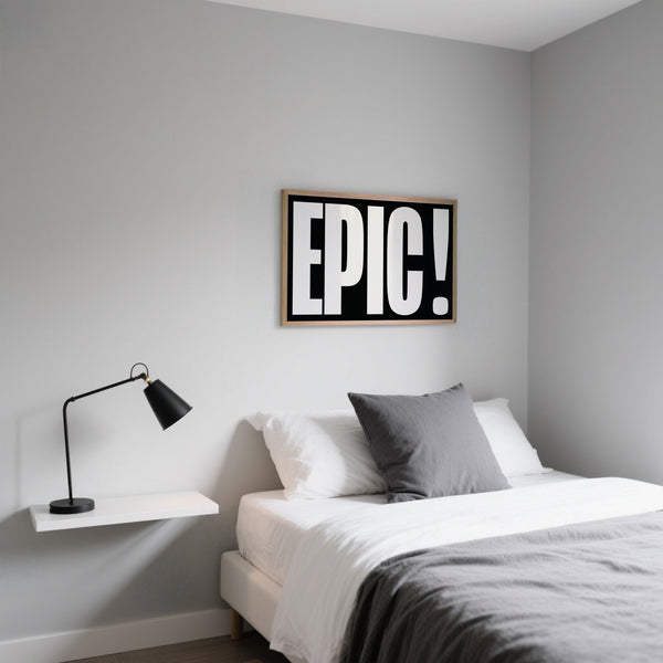 Unique posters bold font artwork for modern homes