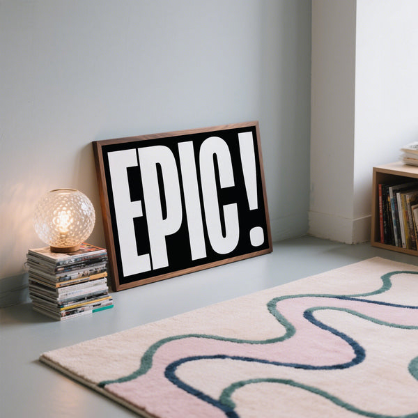 Striking posters bold font with clean typography