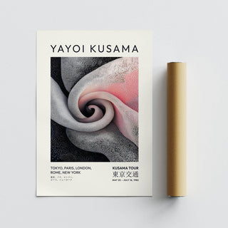 Spiral flower luxury wall art for living room in minimalist Japandi style