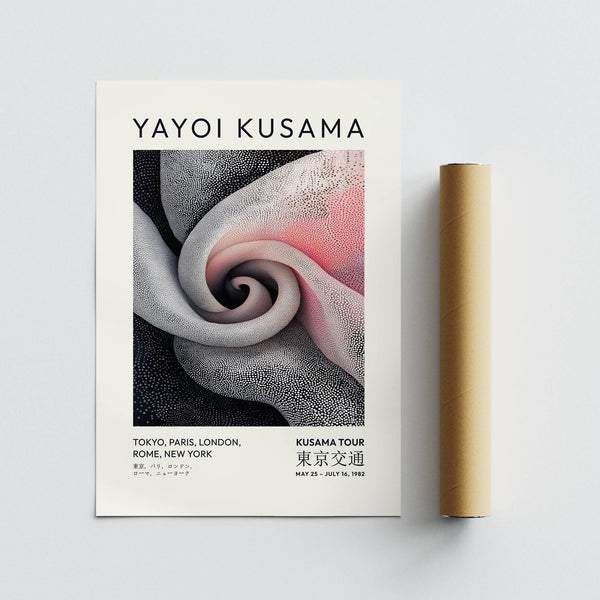 Spiral flower luxury wall art for living room in minimalist Japandi style