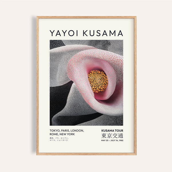 pink abstract artwork featuring intricate floral designs