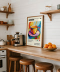 High-quality espresso poster print for kitchen decor