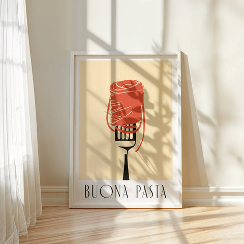 Spaghetti "Buona Pasta" Poster