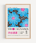 Yayoi Kusama Flower print in blue