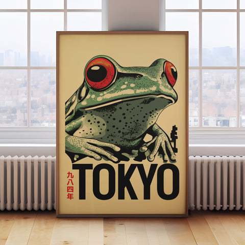 Vintage Frog Tokyo Print – Japanese Art Poster