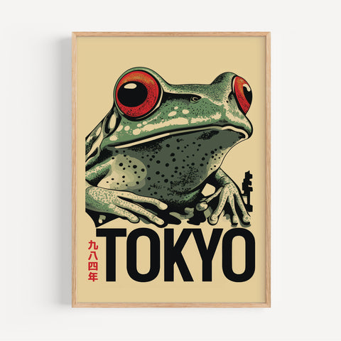 Frog Anime Japanese Wall Art Tokyo