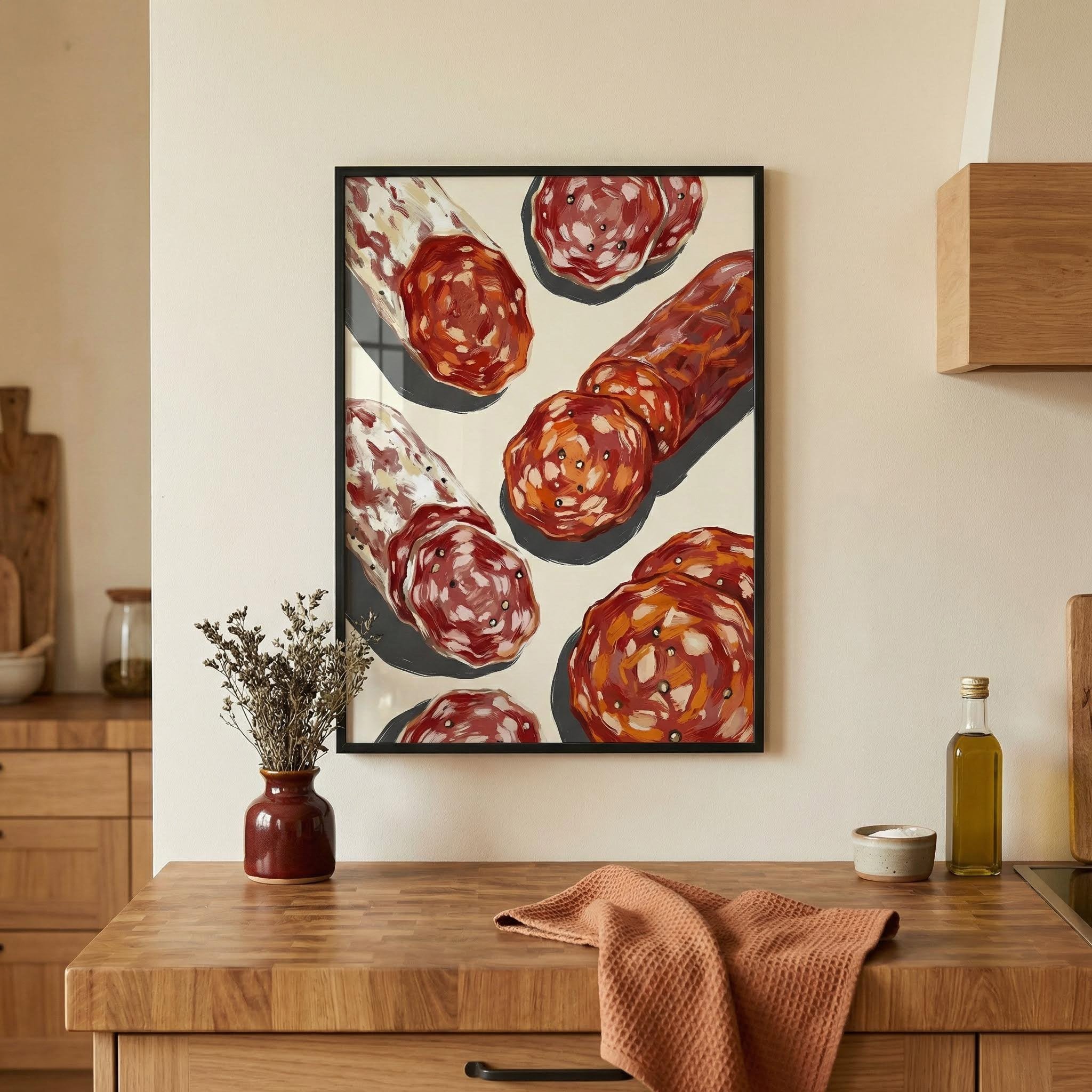 Italienischer Salami-Druck