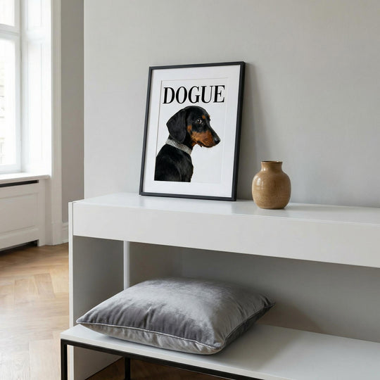Poster del cane bassotto
