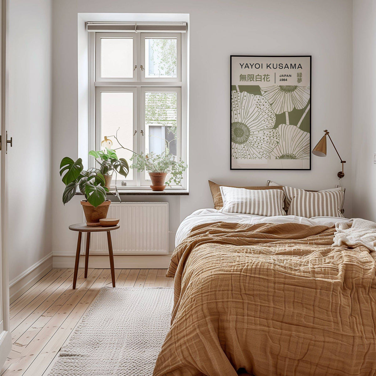 Sage green wall art print perfect for living rooms and bedrooms