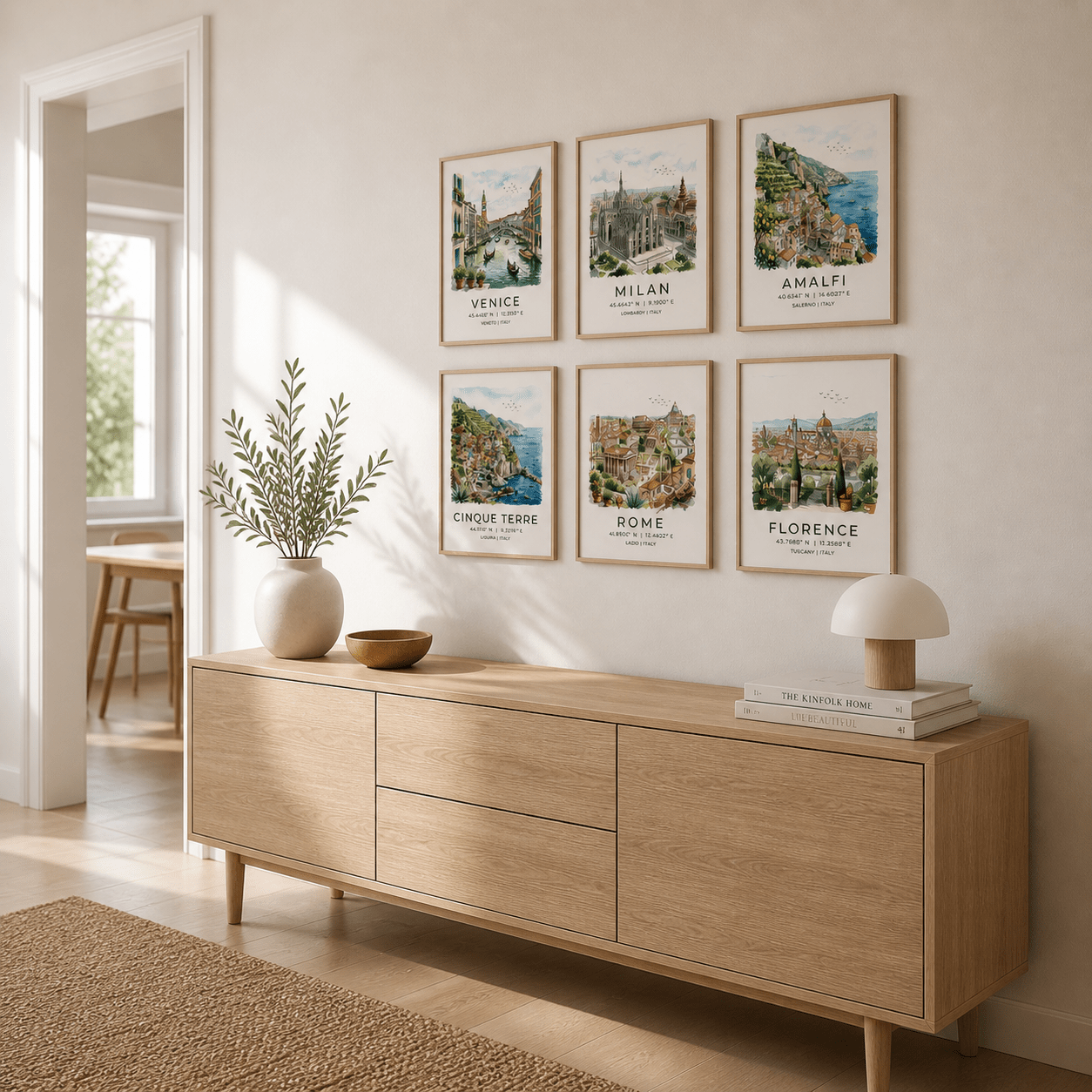 Italy Travel Print Set