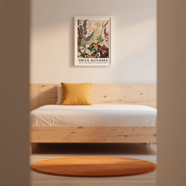 Graphic Abstract Floral Wall Art filled with stylized blooms and bold textures.