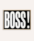 Gift for boss featuring bold BOSS typography design