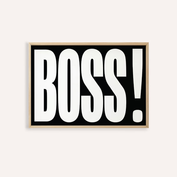 Gift for boss featuring bold BOSS typography design