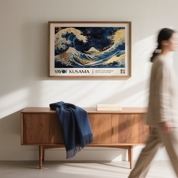 artistic Ocean Wave Wall Art print for modern homes