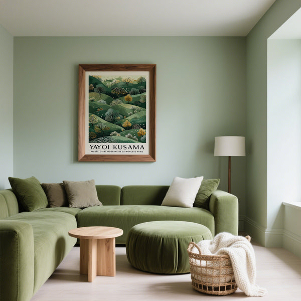 Abstract Yayoi Kusama Paintings inspired by nature