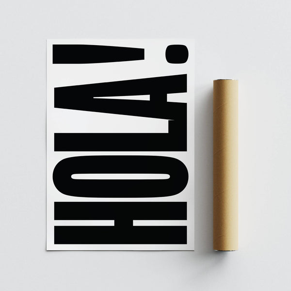 Minimalist typographic posters perfect for entryways and living rooms